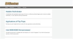 Desktop Screenshot of daenotes.com