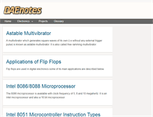 Tablet Screenshot of daenotes.com